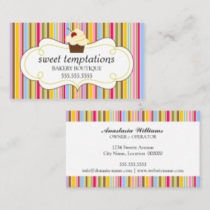 Tarjeta De Visita Panadería caprichosa de la magdalena