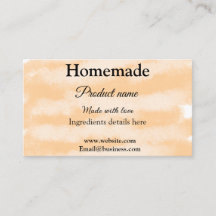 Panadería casera hecha con sitio web de texto para