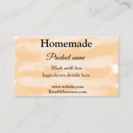 Tarjeta De Visita Panadería casera hecha con sitio web de texto para