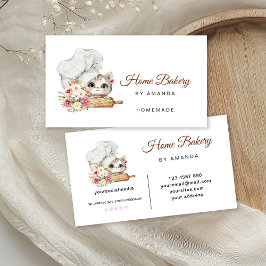 Tarjeta De Visita Panadería Chef Kitten