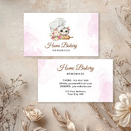 Tarjeta De Visita Panadería Chef Kitten