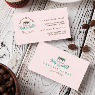 Tarjeta De Visita Panadería con el logotipo de la Compañía de Pastel