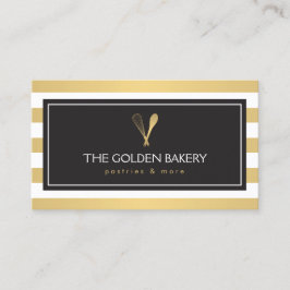 Tarjeta De Visita Panadería con el logotipo de la Cuchara de oro a r