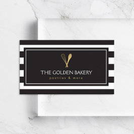 Tarjeta De Visita Panadería con el logotipo de la Cuchara de oro a r