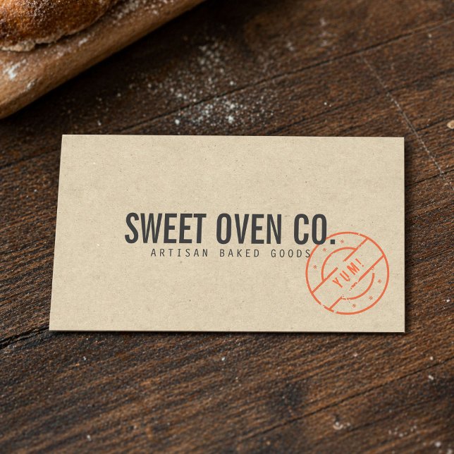 Tarjeta De Visita Panadería Cottage Kraft (Subido por el creador)