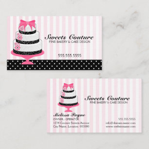 Tarjeta De Visita Panadería Couture Cakes Personalizados