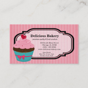 Tarjeta De Visita Panadería Cupcake