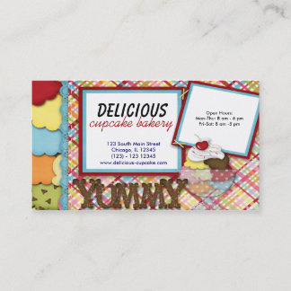 Tarjeta De Visita Panadería Cupcake