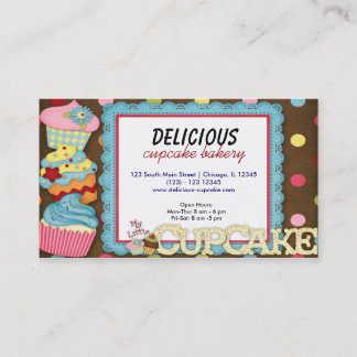 Tarjeta De Visita Panadería Cupcake