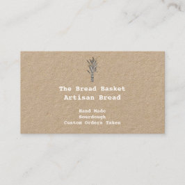 Tarjeta De Visita Panadería de artesanos rusos | Paquete de Wheat Kr