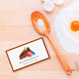 Tarjeta De Visita Panadería de chocolate acuático