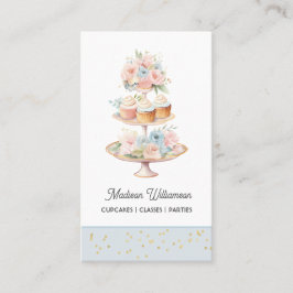 Tarjeta De Visita Panadería de Cup Cake | Código de catering de chef