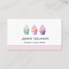 Tarjeta De Visita Panadería de Cup Cake | Código de catering de chef
