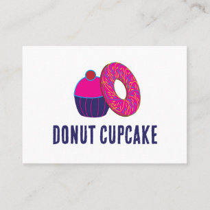 Tarjeta De Visita Panadería de Cupcake Donut
