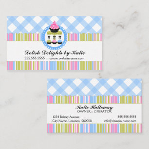 Tarjeta De Visita Panadería de Cupcake y Cake Pops