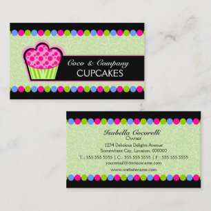 Tarjeta De Visita Panadería de Cupcakes Lindos