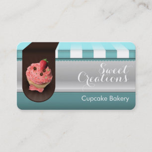 Tarjeta De Visita Panadería de Cupcakes/Panadería Dulce/Postres