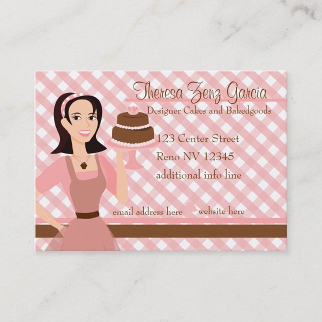 Tarjeta De Visita Panadería de diseño (Anverso)