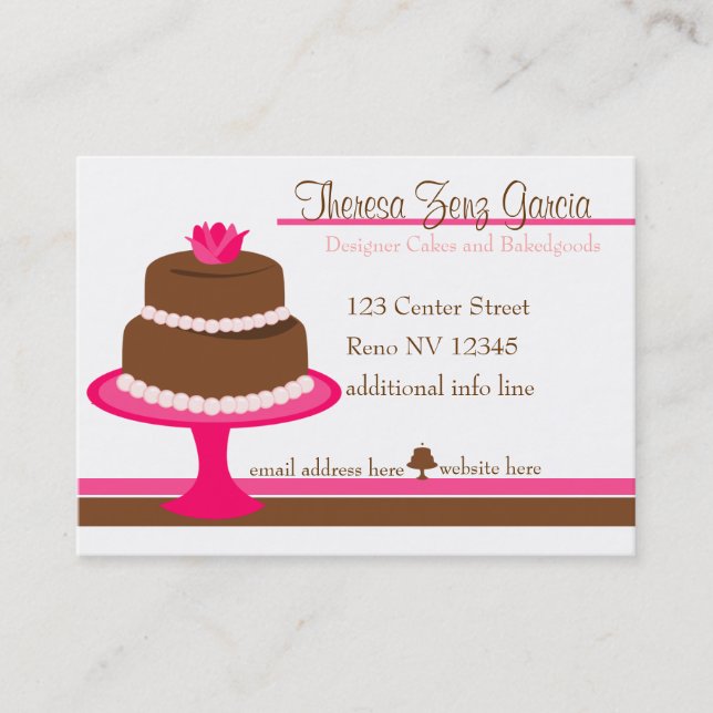 Tarjeta De Visita Panadería de diseño (Anverso)
