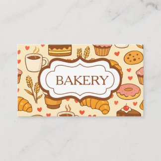 Tarjeta De Visita Panadería de Estilo Vintage