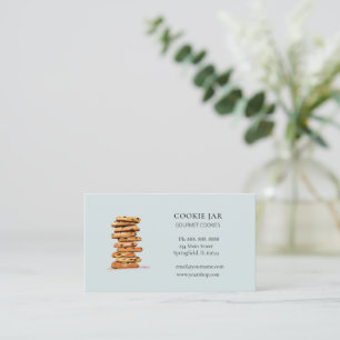 Tarjeta De Visita Panadería de galletas con chispas de chocolate Azu