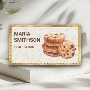 Tarjeta De Visita Panadería de galletas con chispas de chocolate de 