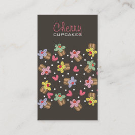 Tarjeta De Visita Panadería de la confitería de las magdalenas de la