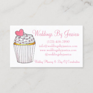 Tarjeta De Visita Panadería de la pastelería de la boda del pastel d