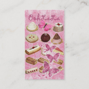 Tarjeta De Visita Panadería de las galletas de la magdalena de los