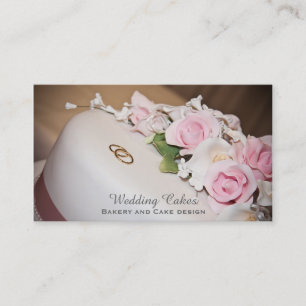Tarjeta De Visita Panadería de los pasteles de bodas, tortas