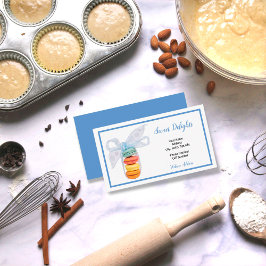 Tarjeta De Visita Panadería de Macarons Franceses