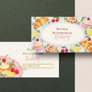 Tarjeta De Visita Panadería de magdalenas pastel Daisy