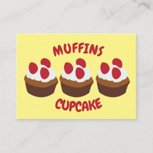 Tarjeta De Visita Panadería de magdalenas y cupcakes