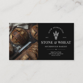 Tarjeta De Visita Panadería de Masa Madre Artesanal Código QR