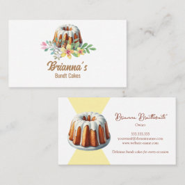 Tarjeta De Visita Panadería de Pastel Bundt