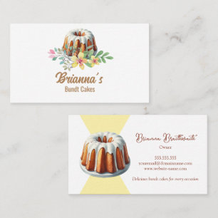 Tarjeta De Visita Panadería de Pastel Bundt