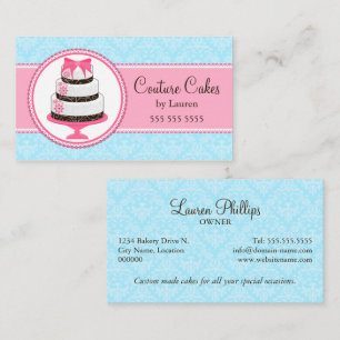 Tarjeta De Visita Panadería de Pastelería de Alta Costura