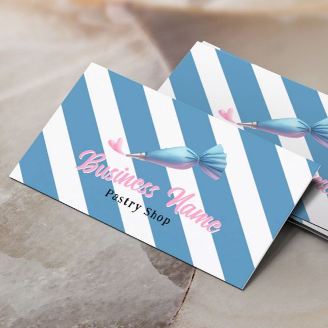 Tarjeta De Visita Panadería de pastelería de tuberías de bolsitas y  (Subido por el creador)