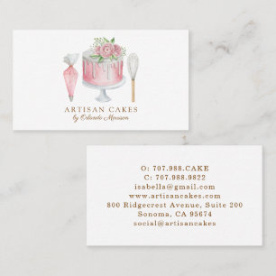 Tarjeta De Visita Panadería de Pastelero Caprichoso