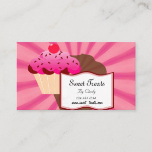 Tarjeta De Visita Panadería de pasteles super dulce