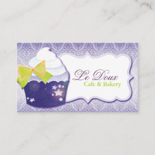 Tarjeta De Visita Panadería de pastelitos Damask