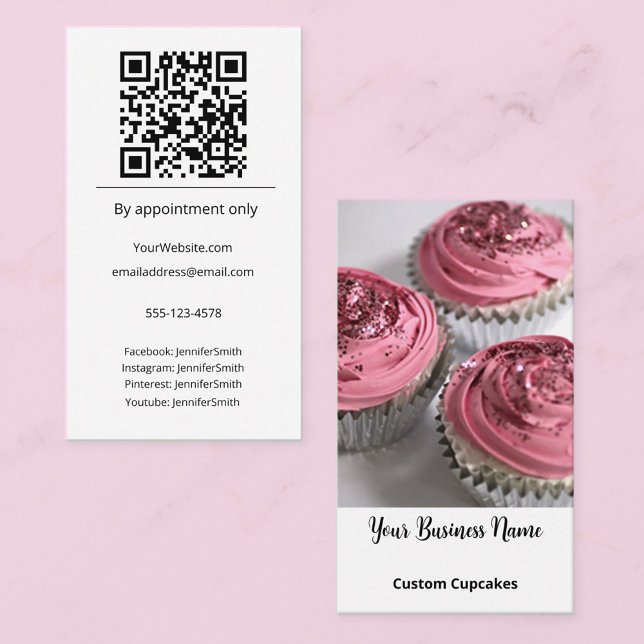 Tarjeta De Visita Panadería de quequitos Elegante Personalizado foto (Subido por el creador)
