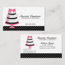 Tarjeta De Visita Panadería de Tartas Couture Personalizadas