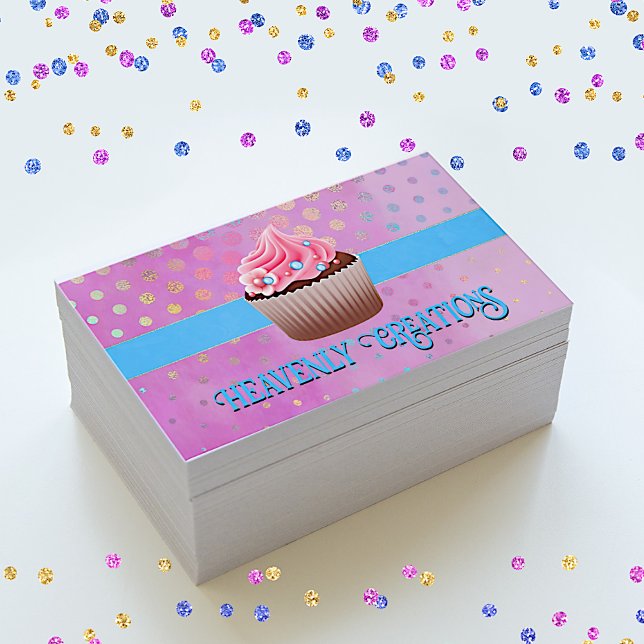 Tarjeta De Visita Panadería de tortas de Bonito caprichosa (Subido por el creador)