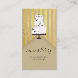 Tarjeta De Visita Panadería de tortas, pastelería, tortas y dulces
