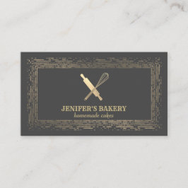 Tarjeta De Visita Panadería del chef del bigüeñal profesional del al