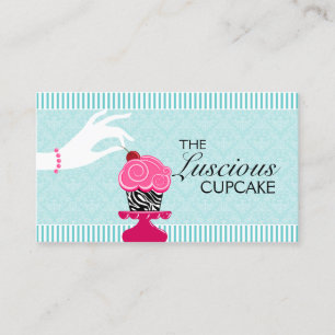 Tarjeta De Visita Panadería del damasco de la turquesa de la