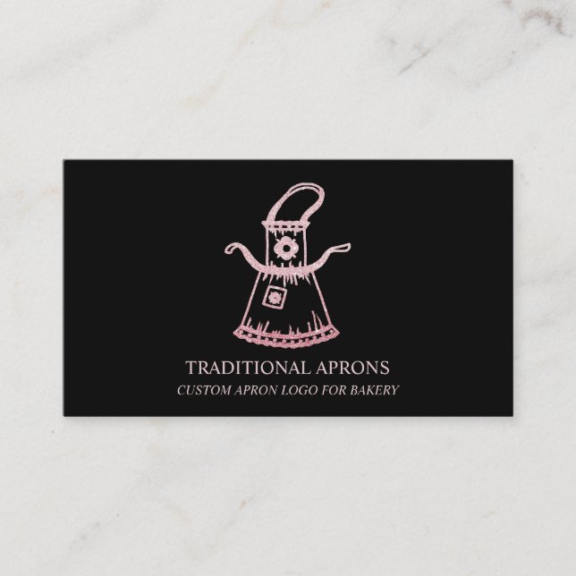 Tarjeta De Visita Panadería del Delantal Tradicional (Anverso)