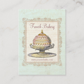 Tarjeta De Visita Panadería del francés del vintage del Victorian de