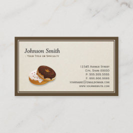 Tarjeta De Visita Panadería dulce Donuts Baker - Profesional simple